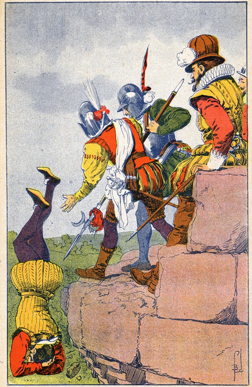 Cruaut a Baron des Adrets protestáns fegyvereseiből alkotó: Louis Charles Bombled