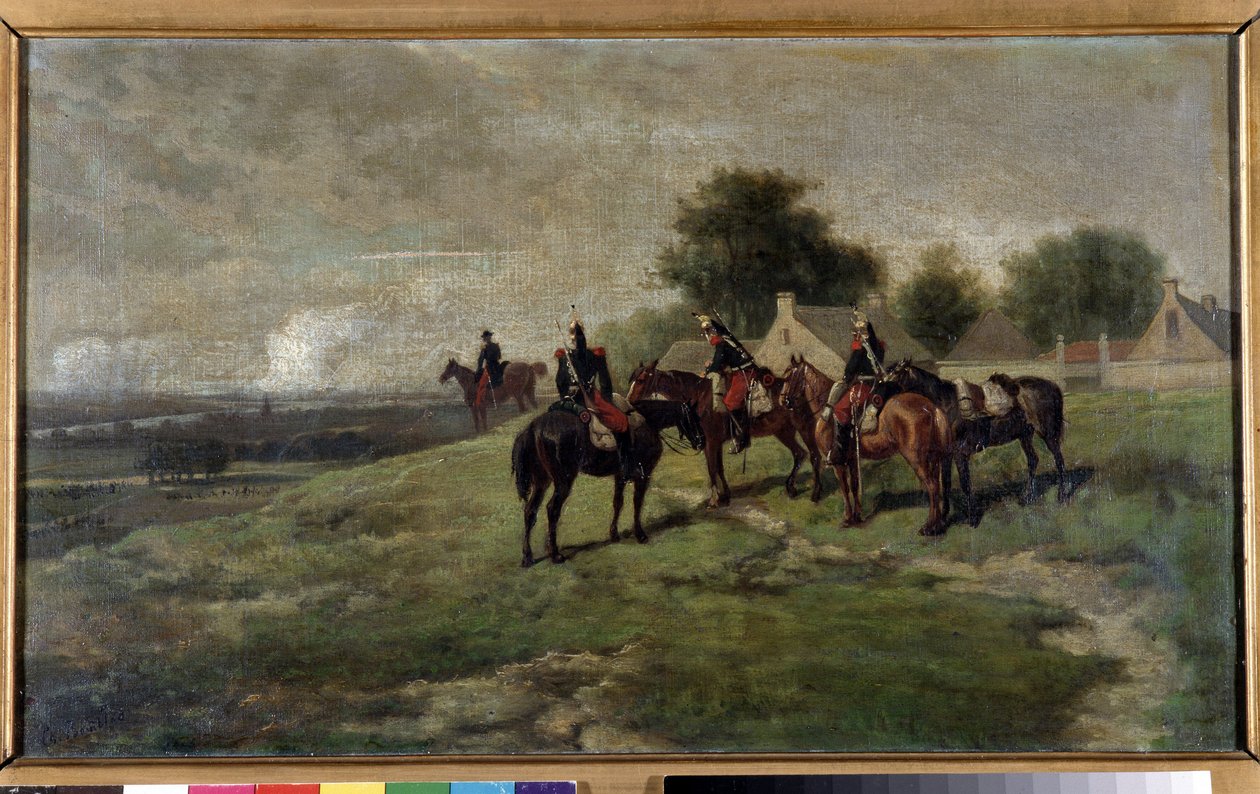 Cuirassiers (festmény) alkotó: Louis Charles Bombled