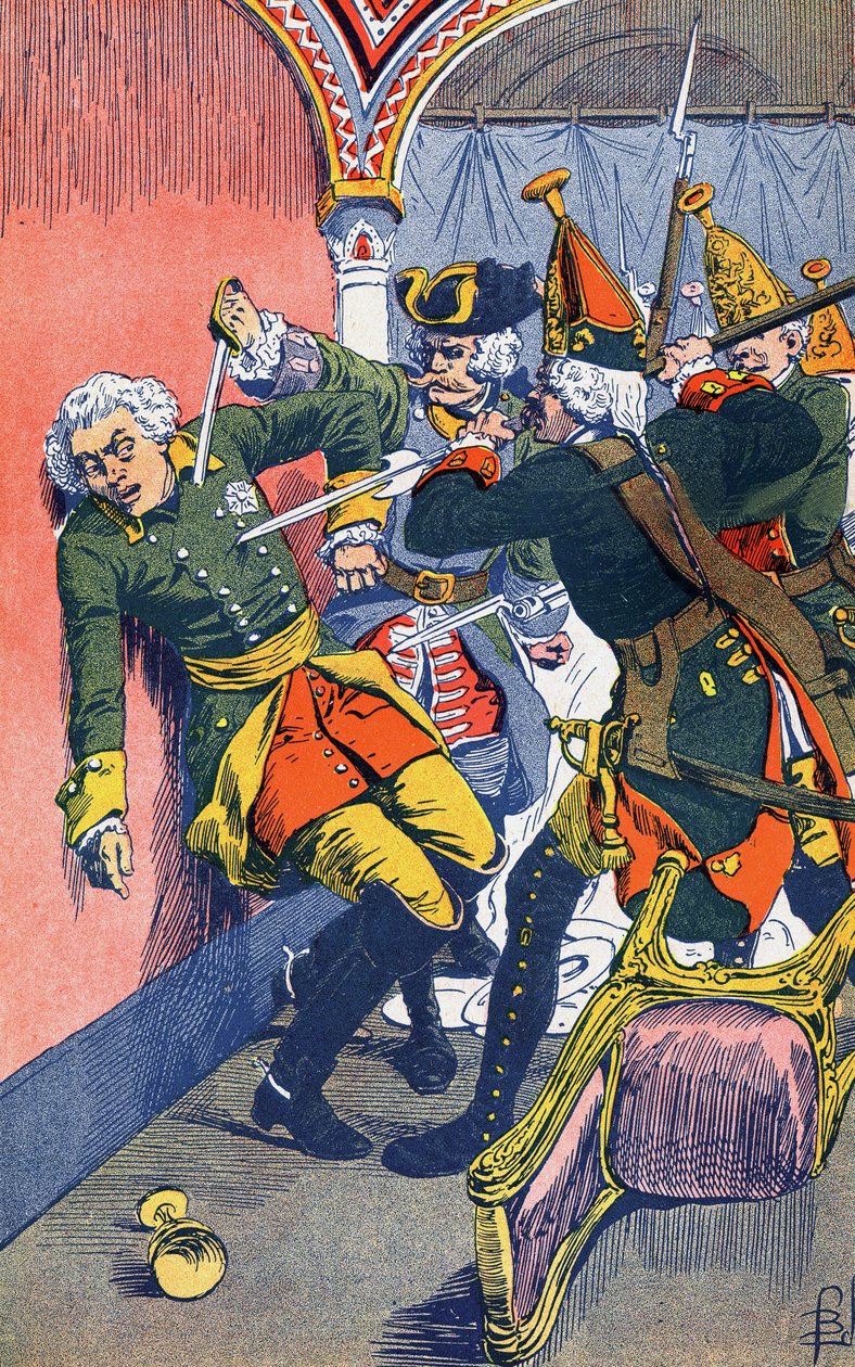 III. Péter cár halála alkotó: Louis Charles Bombled