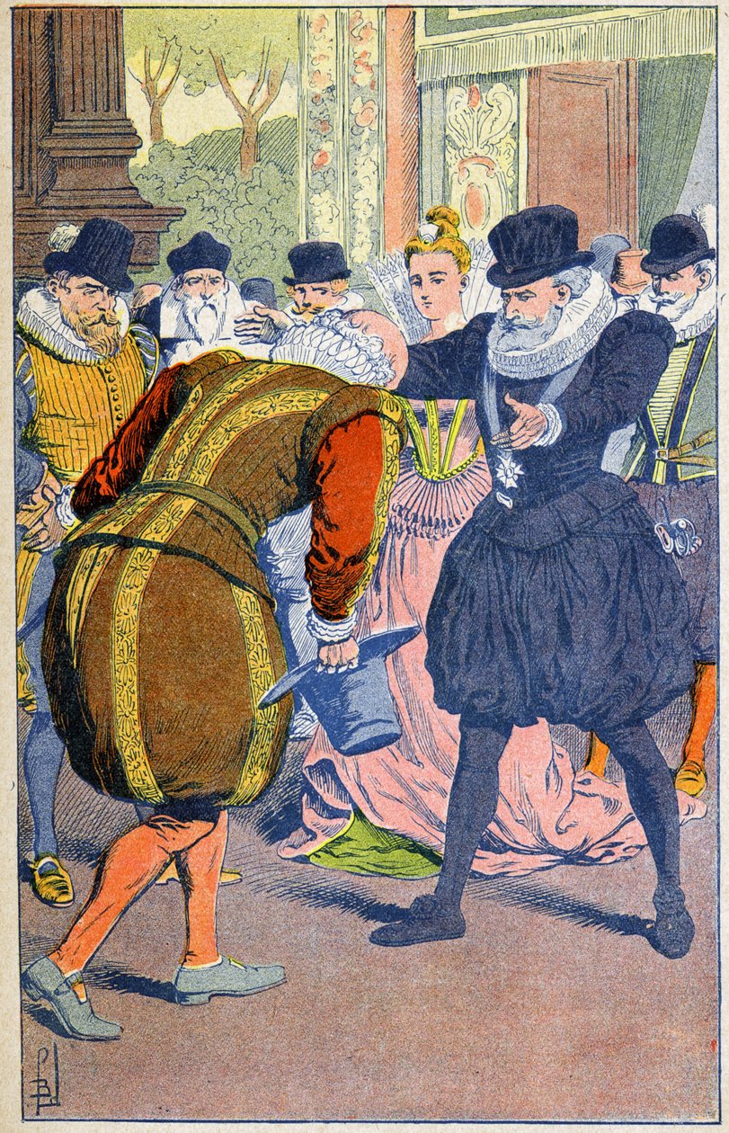 Henri IV és Sully alkotó: Louis Charles Bombled