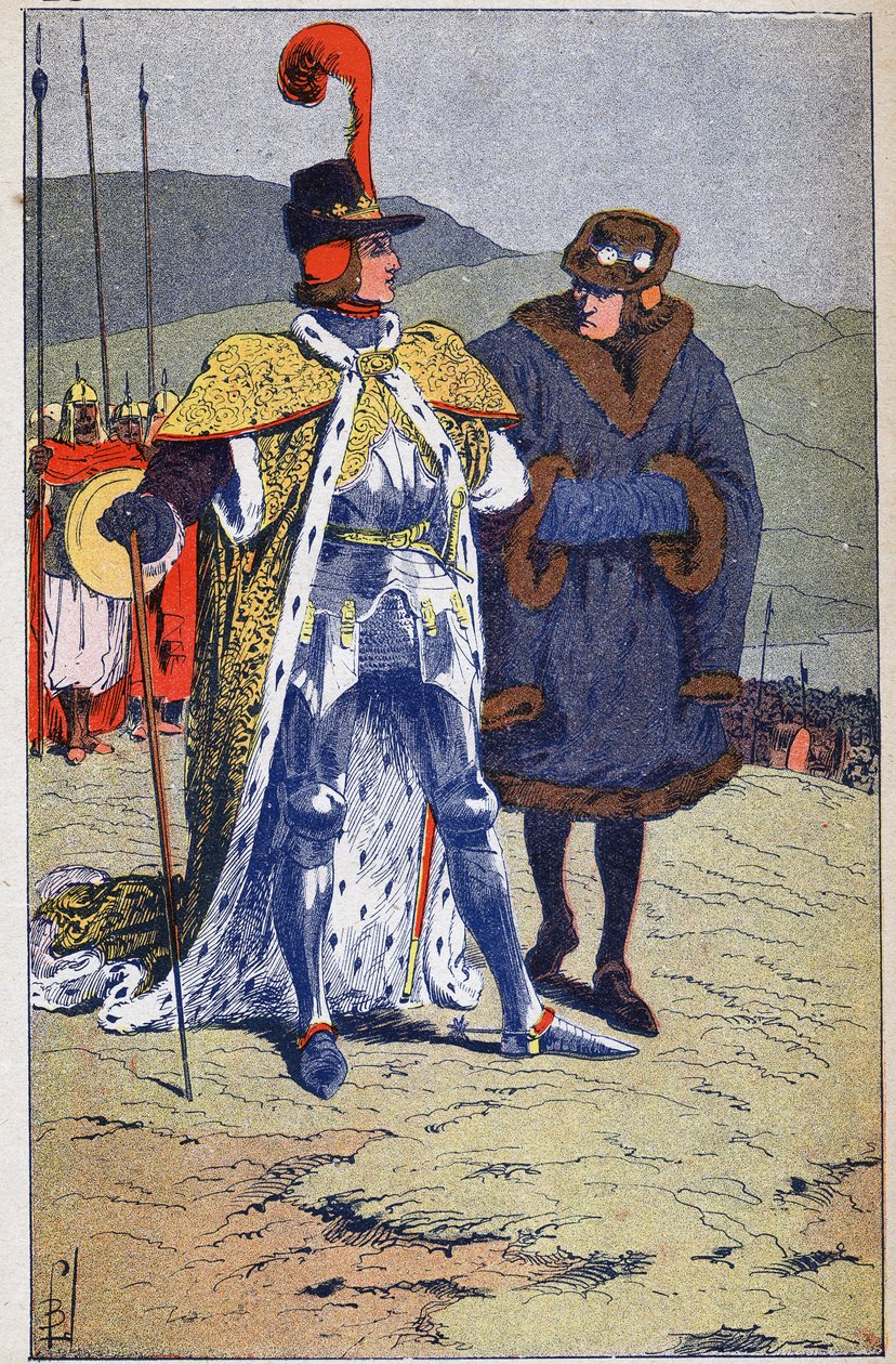 Lajos 11. és IV. Henrik király interjúja alkotó: Louis Charles Bombled