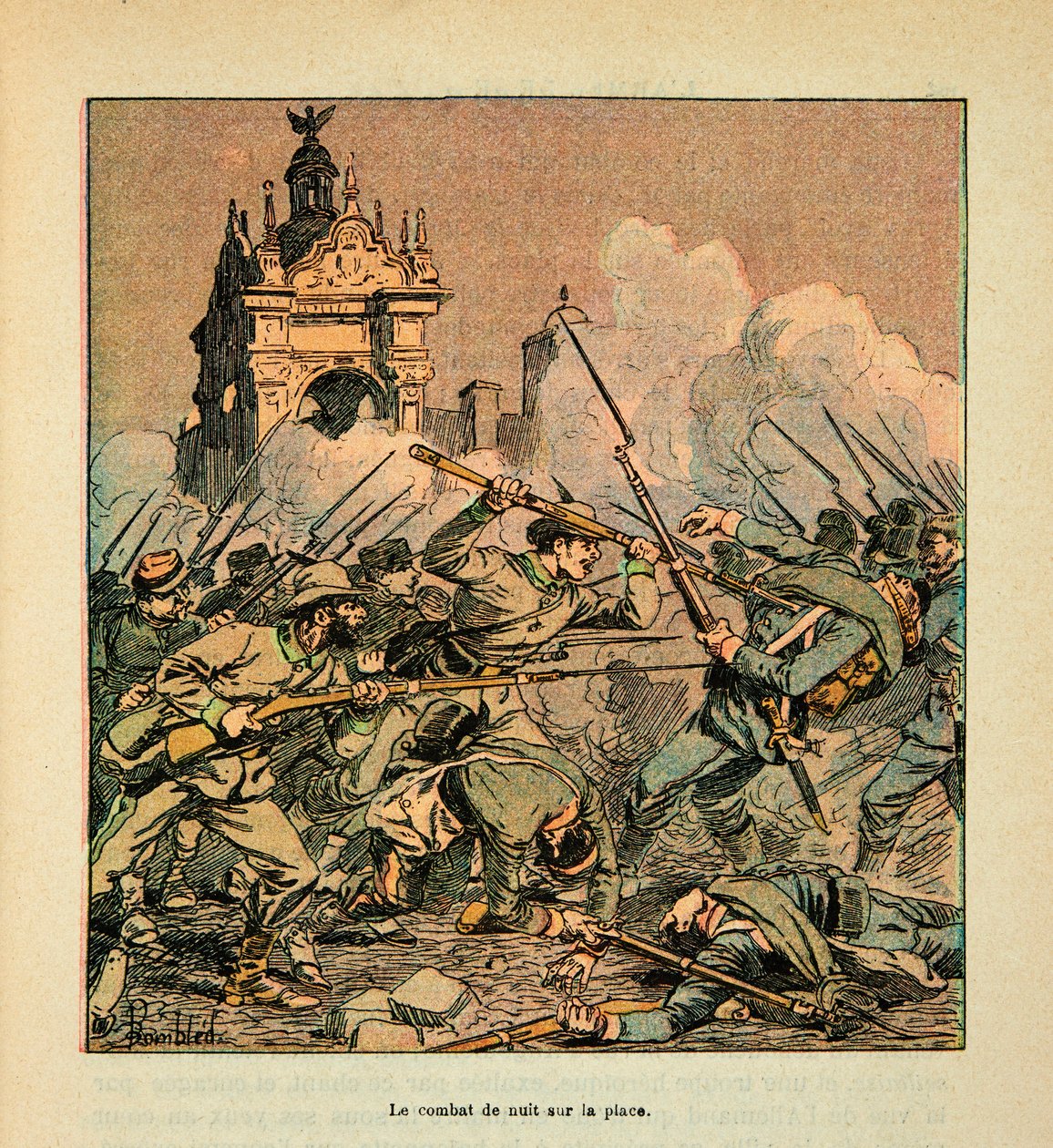 A Loire-i hadsereg, Eugene Sergent, mondta Grenest, illusztrálta: Louis Bombled (1862-1927) (francia-német háború; hadjárat 1870-1871): Chateaudun-i csata október 18-án alkotó: Louis Charles Bombled
