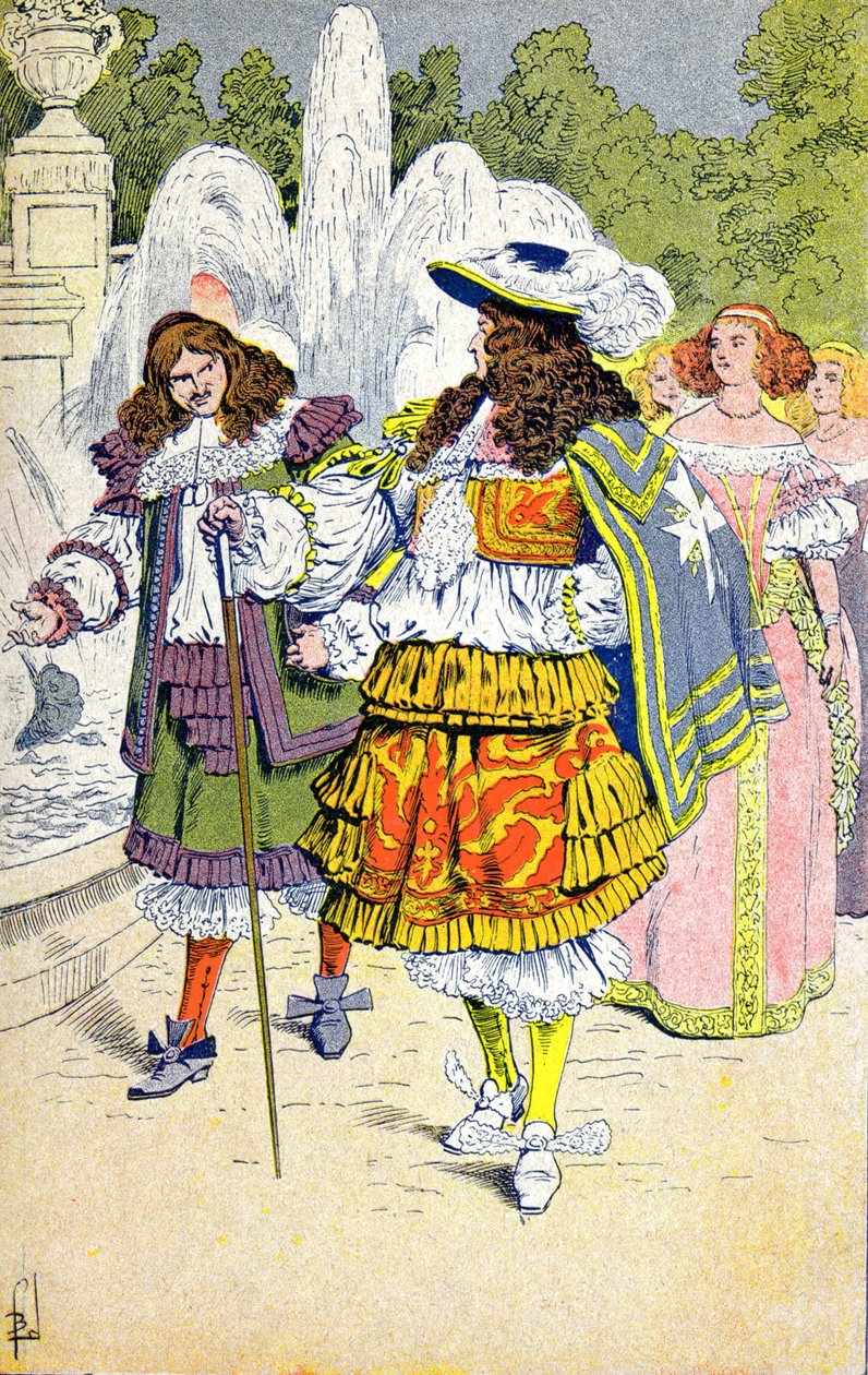 XIV. Lajos és Fouquet alkotó: Louis Charles Bombled