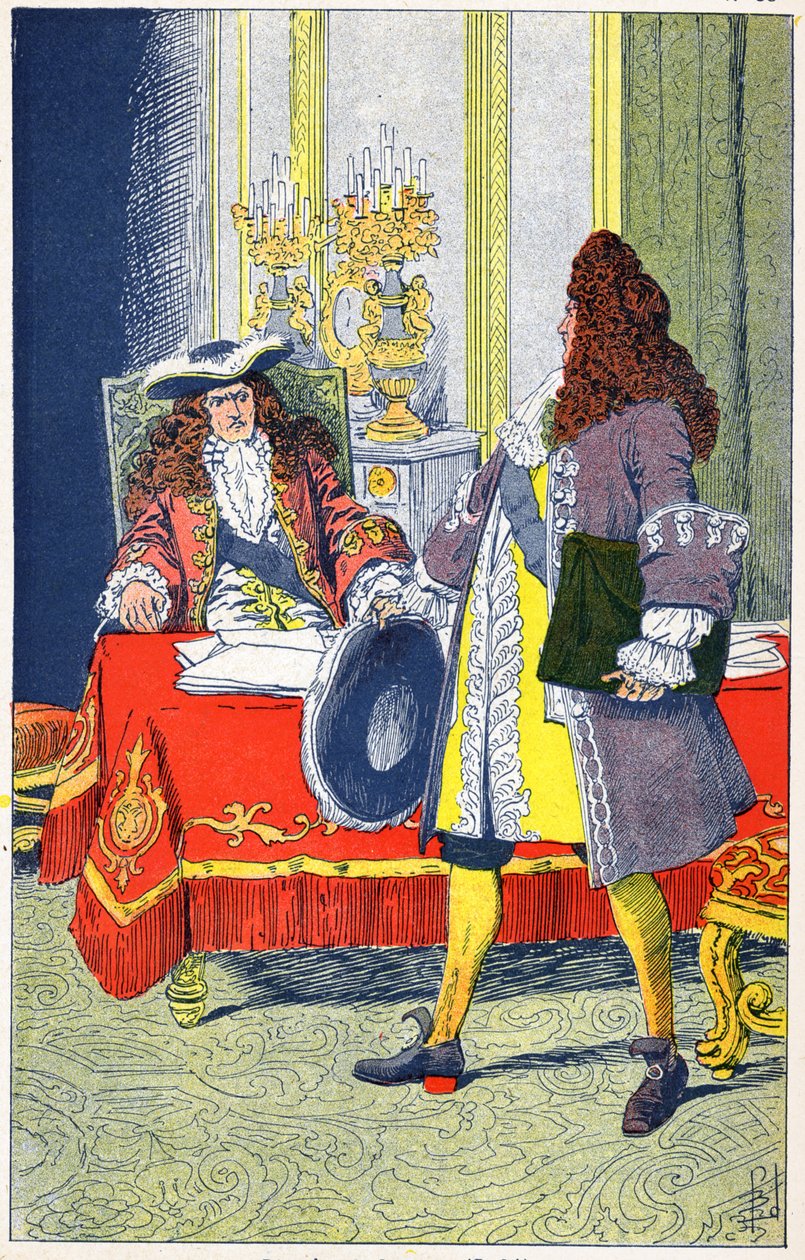 XIV. Lajos és Louvois alkotó: Louis Charles Bombled