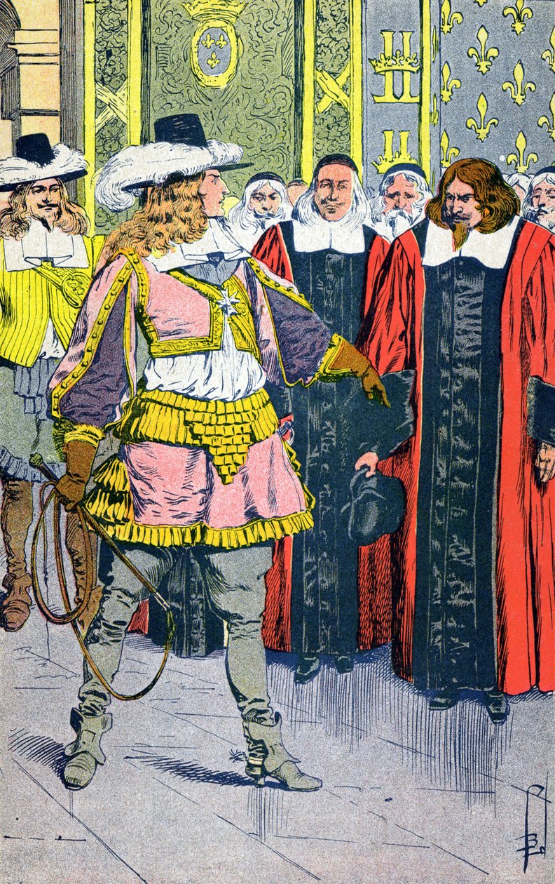 XIV. Lajos és a parlamenti képviselők alkotó: Louis Charles Bombled