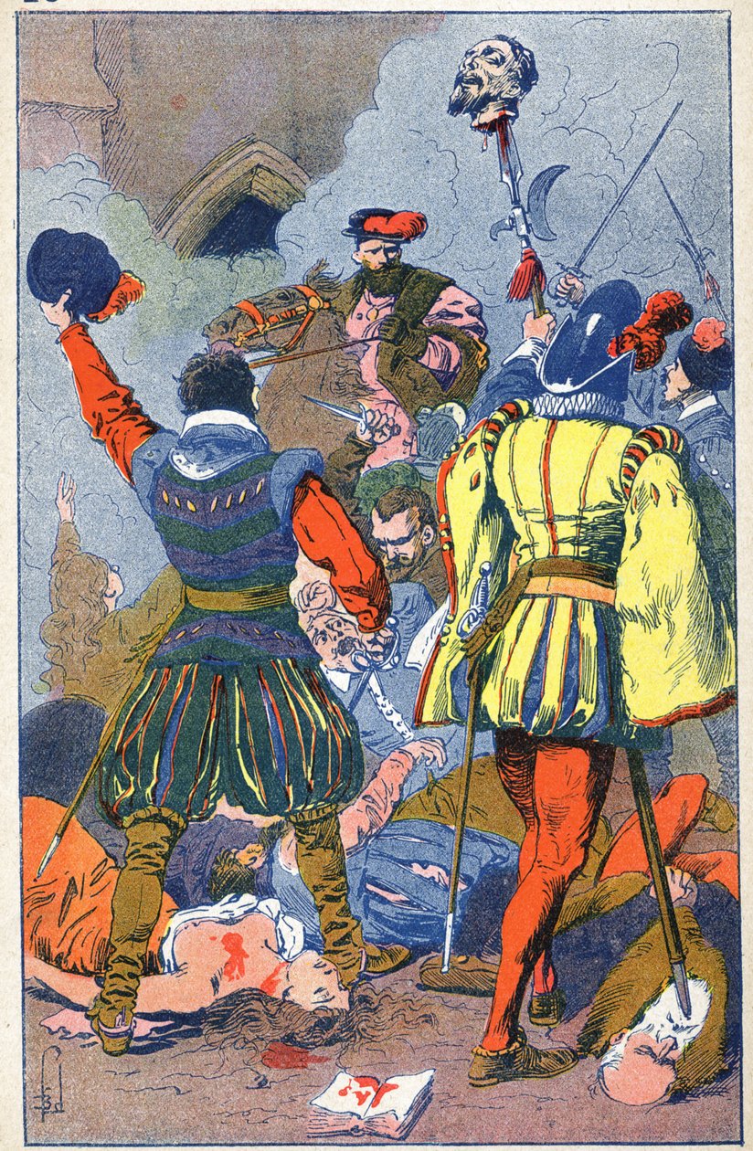 A protestánsok és a Vassy mészárlása alkotó: Louis Charles Bombled