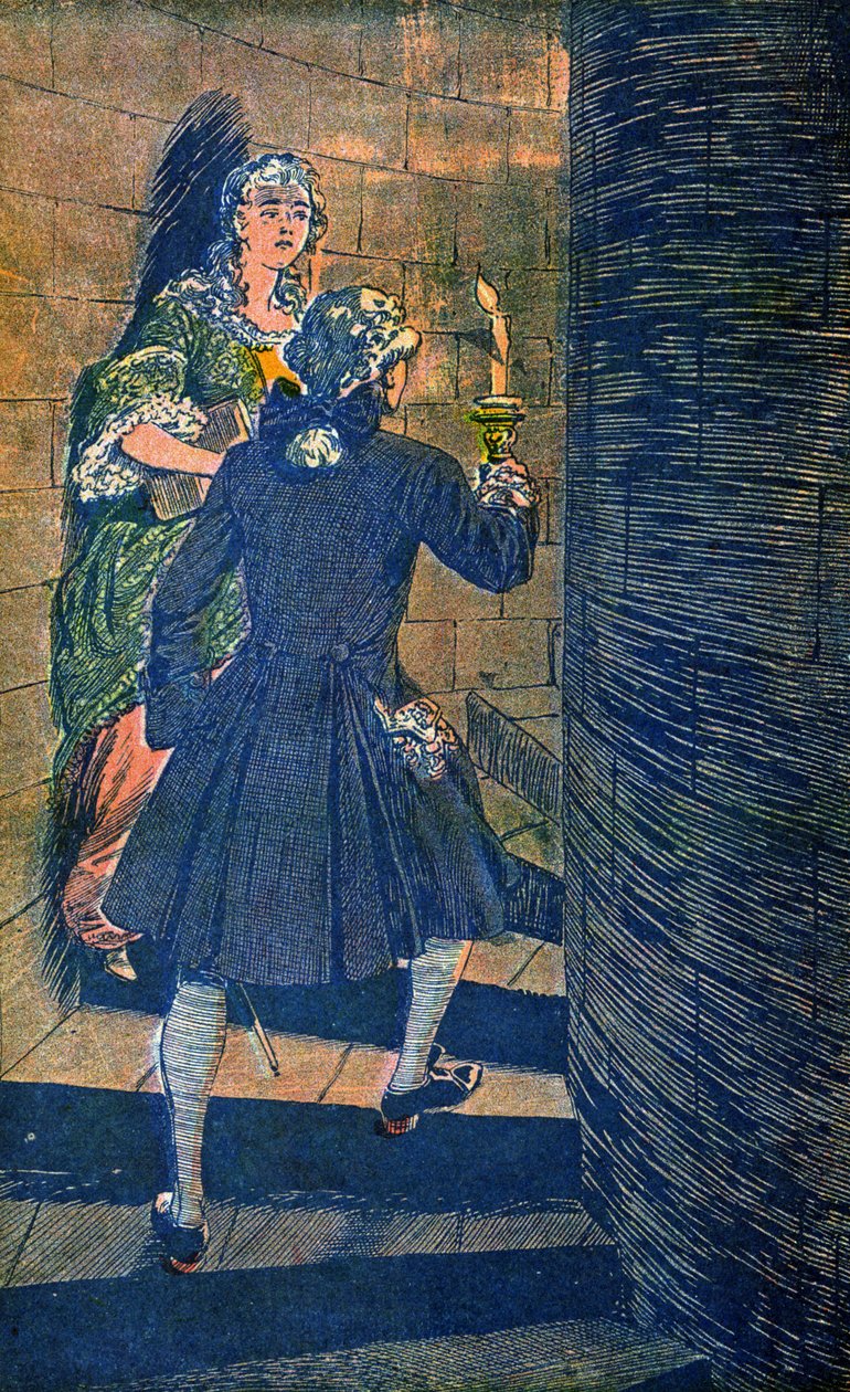 Mme de Toulouse és XV. Lajos alkotó: Louis Charles Bombled