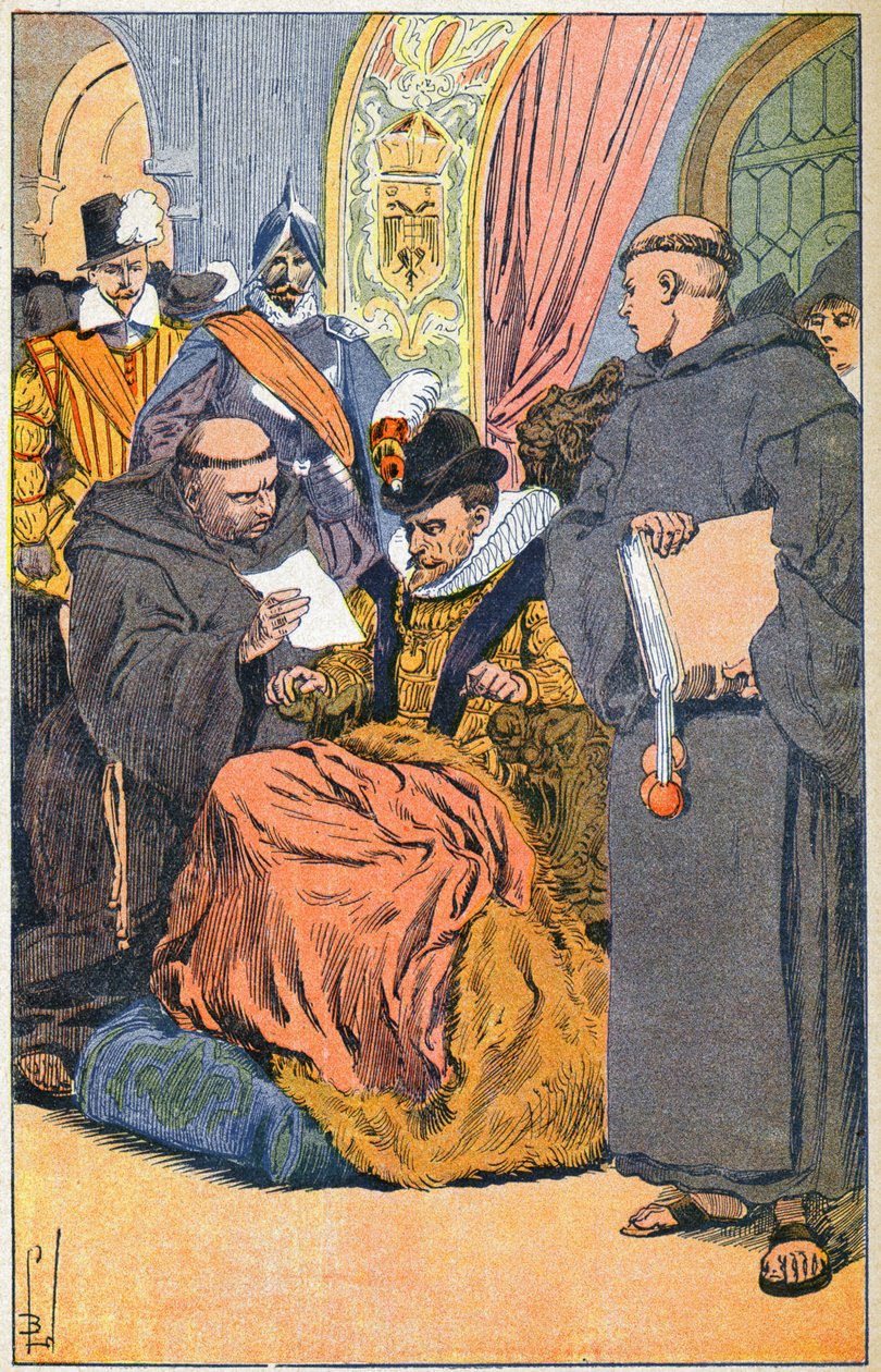 II. Fülöp Spanyolország és a jezsuiták alkotó: Louis Charles Bombled