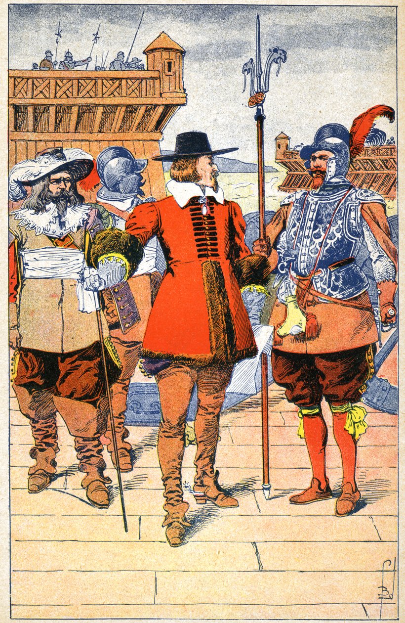 Richelieu La Rochelle központjában alkotó: Louis Charles Bombled