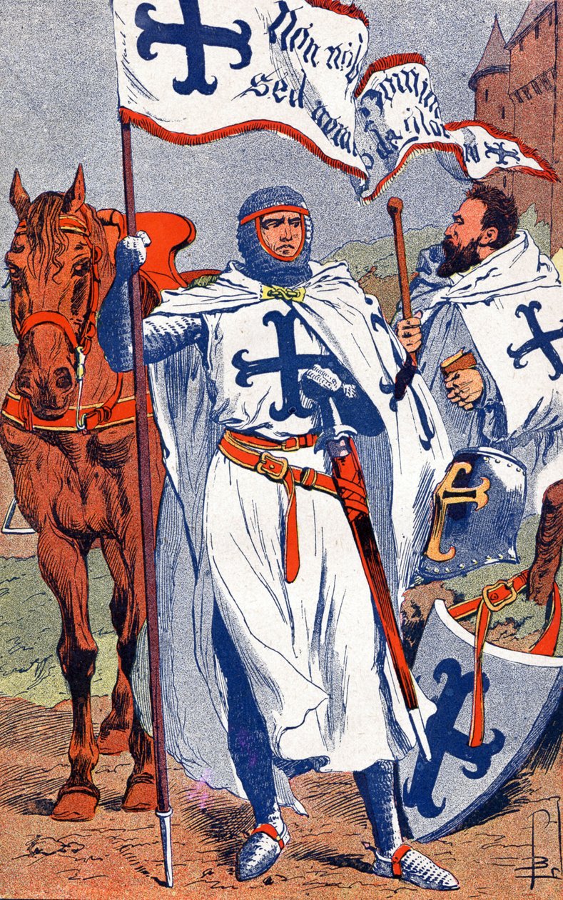 Templomosok alkotó: Louis Charles Bombled