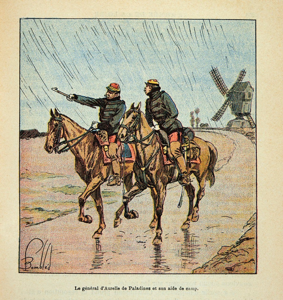 Eugene Sergeant, Grenest néven ismert Loire armee, Louis Bombled (1862-1927) illusztrálásával (francia-német háború; 1870-1871 kampány): d