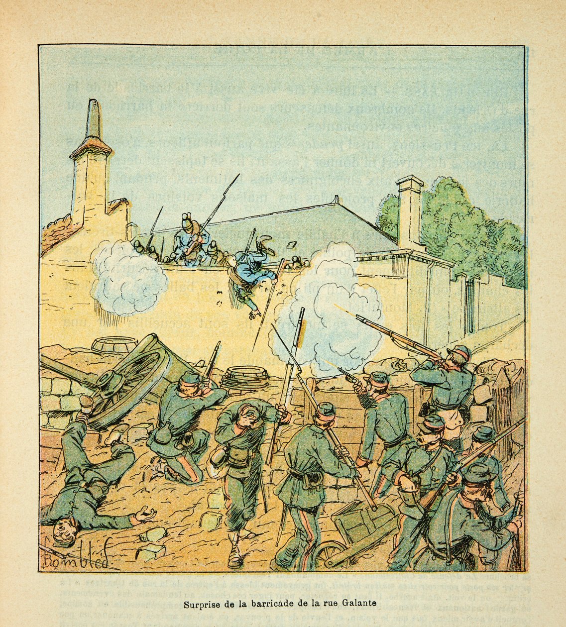 Eugene Sergent, Grenest néven ismert Loire hadserege, Louis Bombled (1862-1927) illusztrálásával (francia-német háború; hadjárat 1870-1871): Chateaudun-i csata októberben alkotó: Louis Charles Bombled