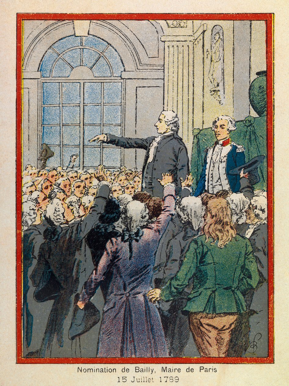 A. Mercier nagy utazásai a Hotel de Ville de Paris-ban, illusztrálta Louis Bombled (1862-1927): július 15-én alkotó: Louis Charles Bombled