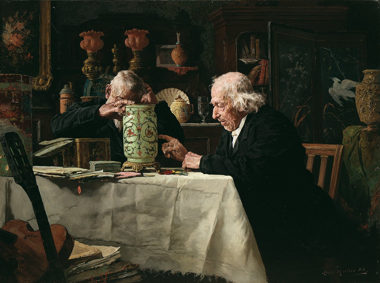 Az ínyencek (olaj, vászon) alkotó: Louis Charles Moeller