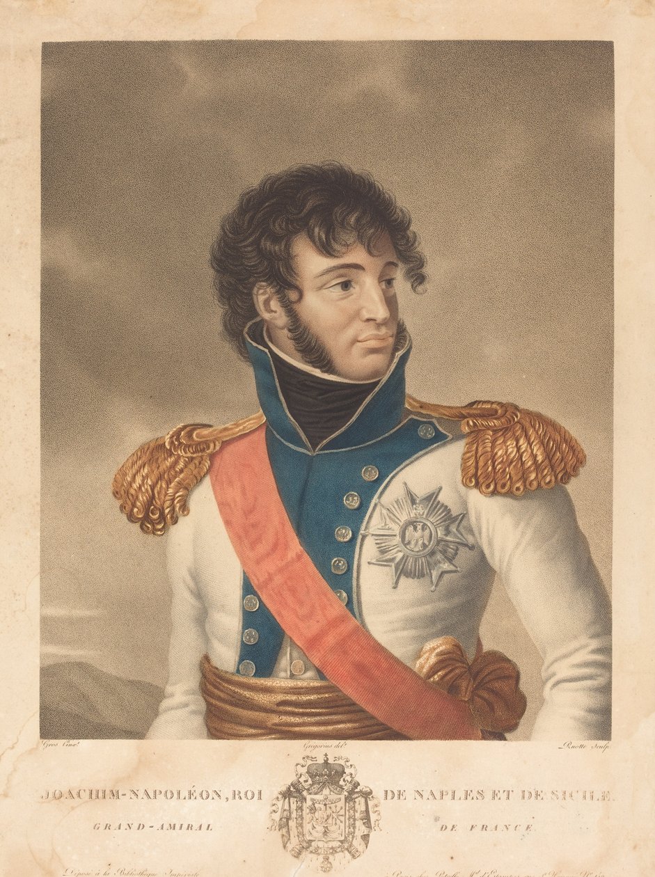 Joachim Murat (Joachim-Napoleon, Nápoly és Szicília királya, Franciaország főadmirálisa) alkotó: Louis Charles Ruotte after Albert Jakob Frans Gregorius after Antoine Jean Gros