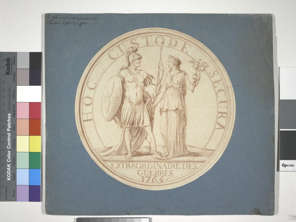 Éremtervezés, Háború és béke: BÉKE: HOC CUSTODE SECURA alkotó: Louis Claude (attr. to) Vassé