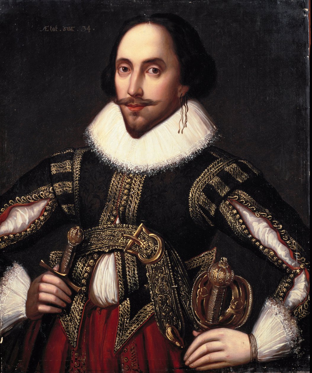 William Shakespeare portréja (Festmény alkotó: Louis Coblitz
