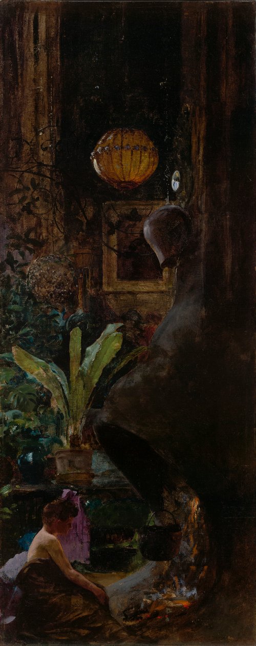 A 72. utcai stúdió sarka alkotó: Louis Comfort Tiffany