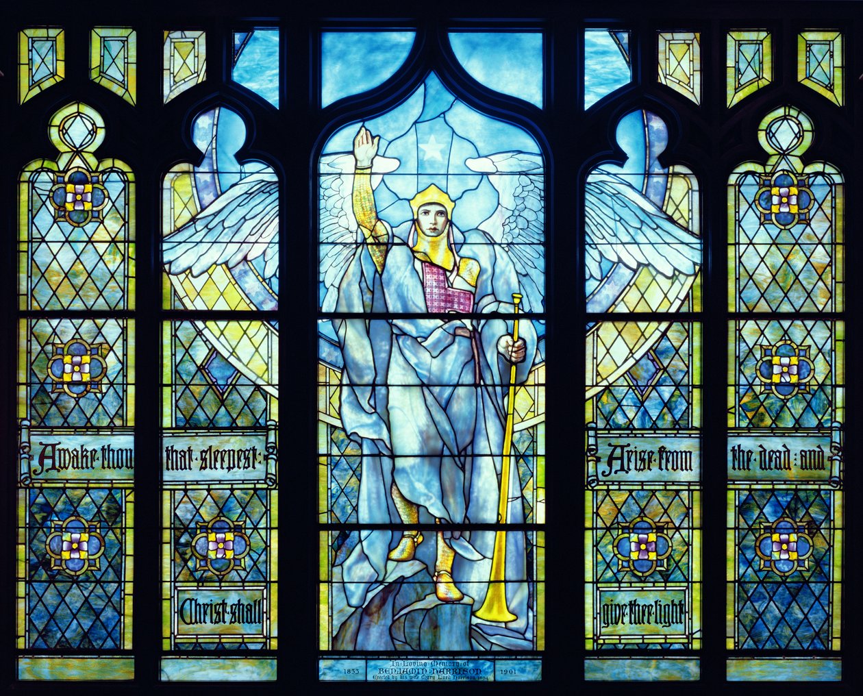 A feltámadás angyala 1904 (festett üveg) alkotó: Louis Comfort Tiffany