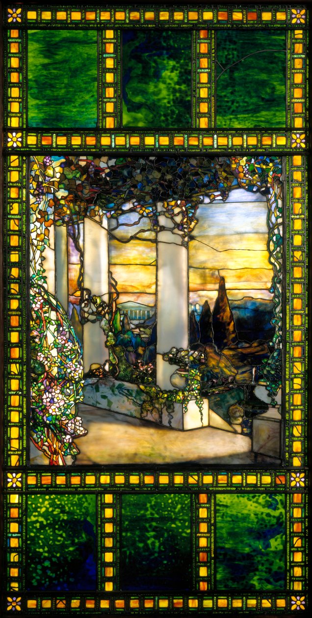 Ablak, 1900 körül alkotó: Louis Comfort Tiffany