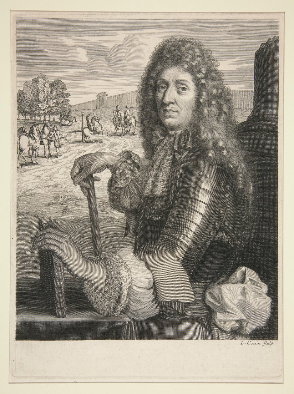 Páncélos nemes portréja alkotó: Louis Cossin