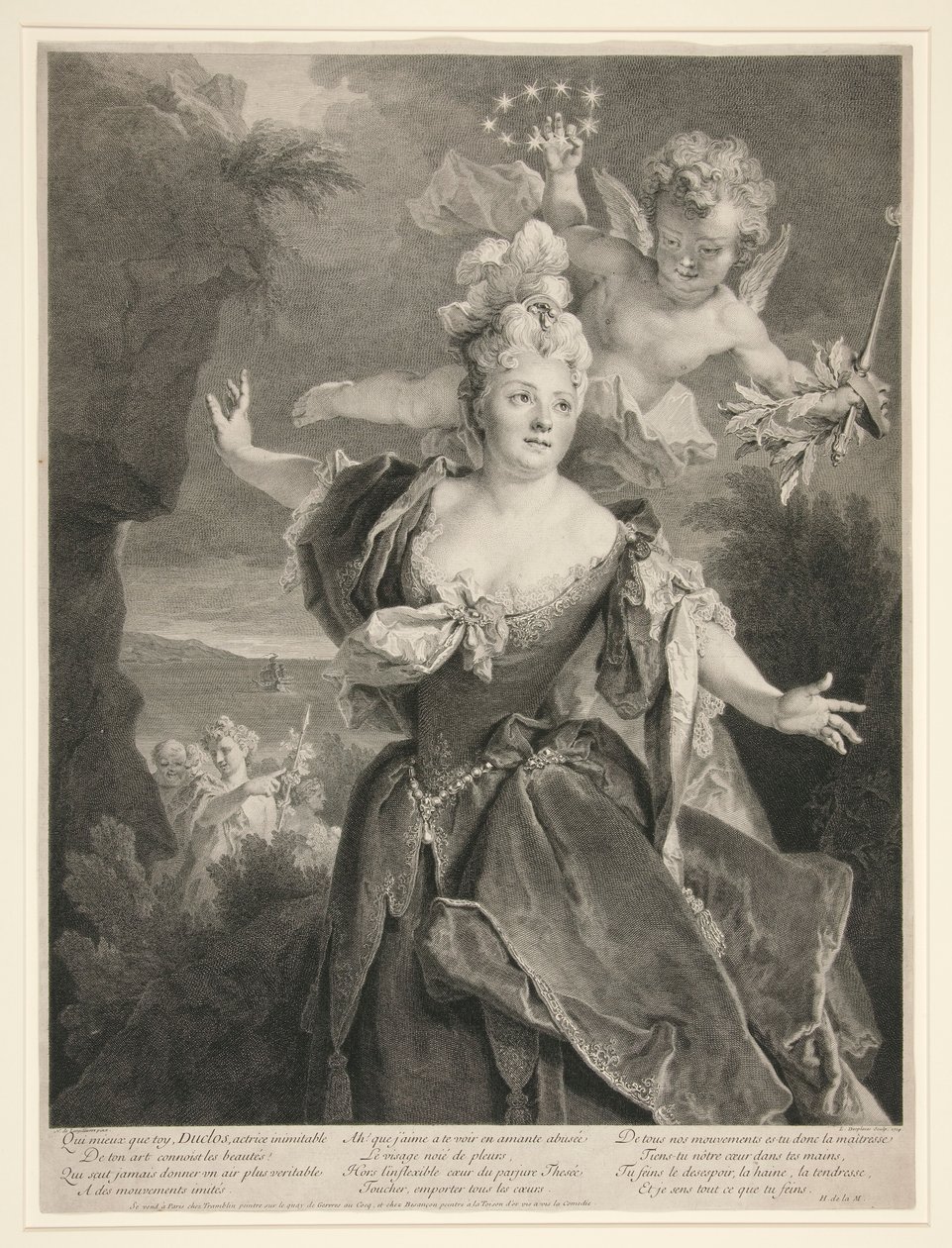 Marie Anne de Chateauneuf (Duclos) portréja alkotó: Louis Desplaces