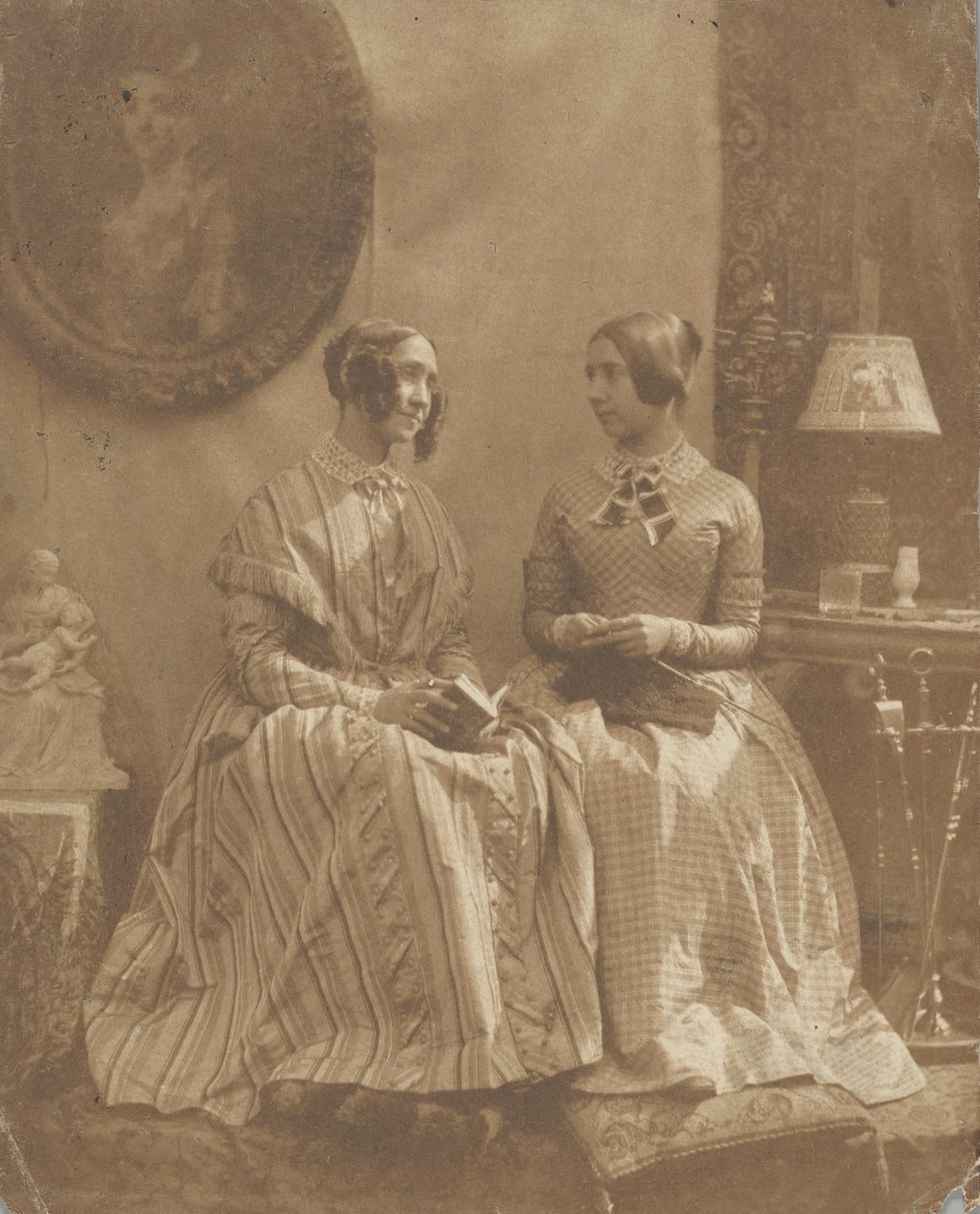 [A művész felesége és lánya], 1846-49. alkotó: Louis Désiré Blanquart Evrard