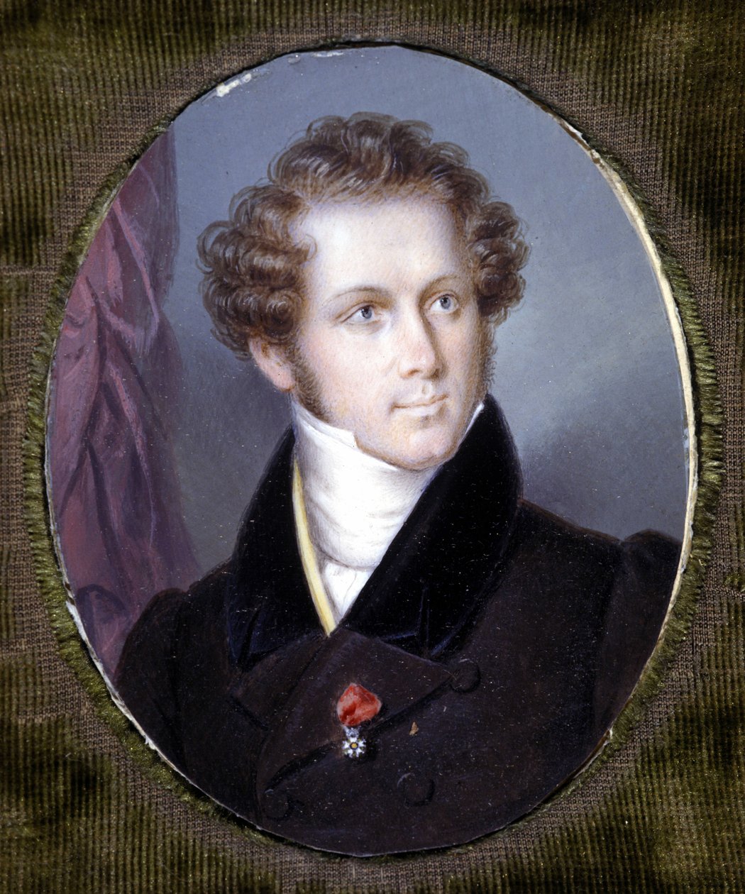 Vincenzo Bellini (1801 - 1835) portréja, a Dupré miniatűrje. Scala Múzeum. Milánó. alkotó: Louis Dupré