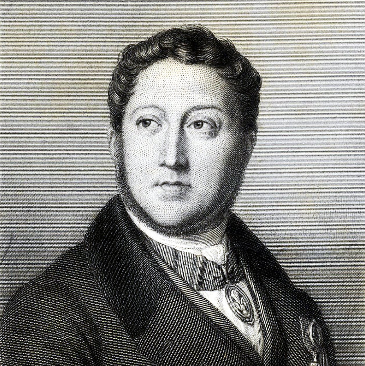 Gioachino Antonio Rossini 1792-1868, 1836 zeneszerző portréja. alkotó: Louis Dupré