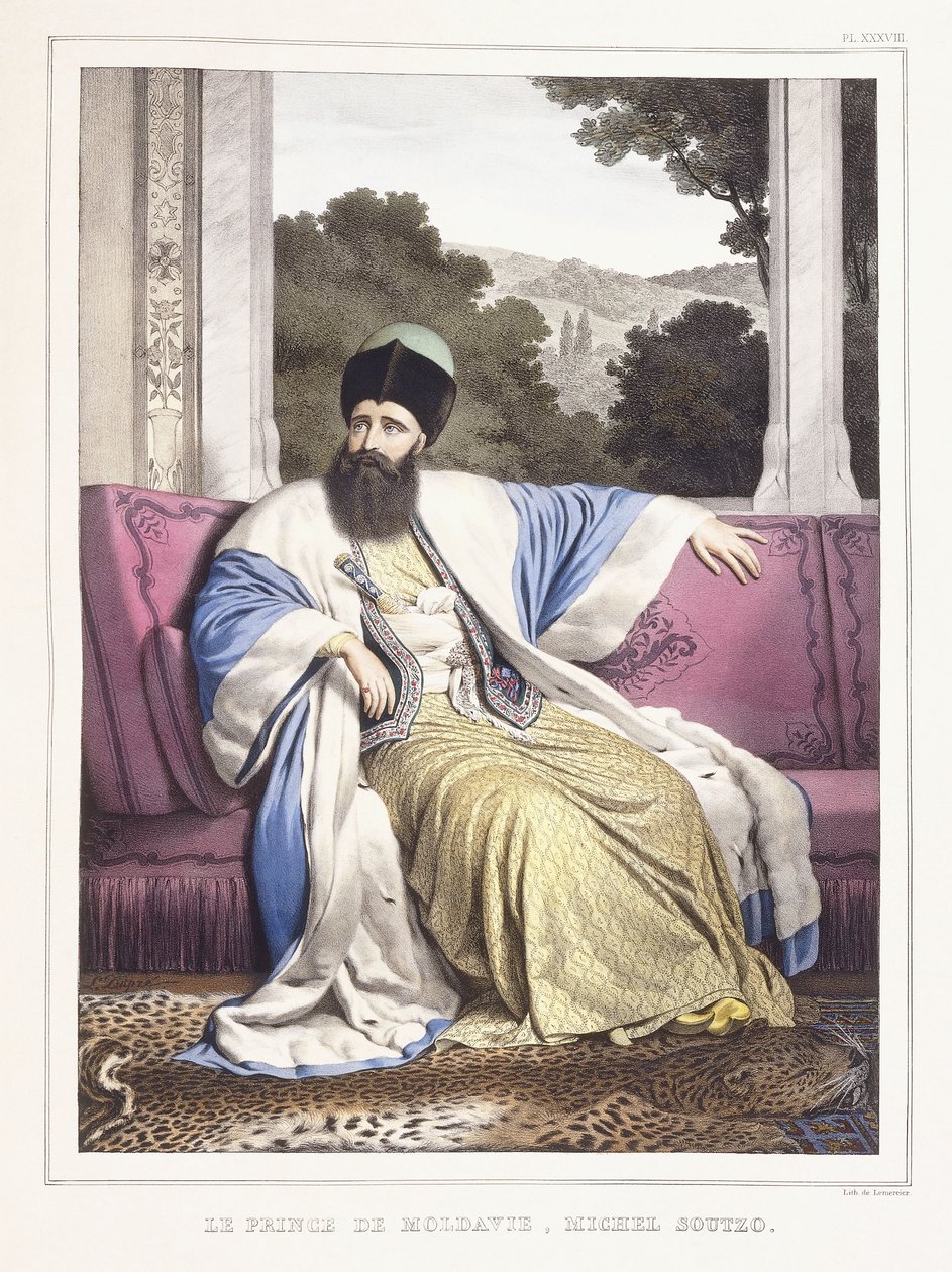 A moldvai herceg, Michael Soutzo; A moldvai herceg, Michel Soutzo, 1825-1837 alkotó: Louis Dupré