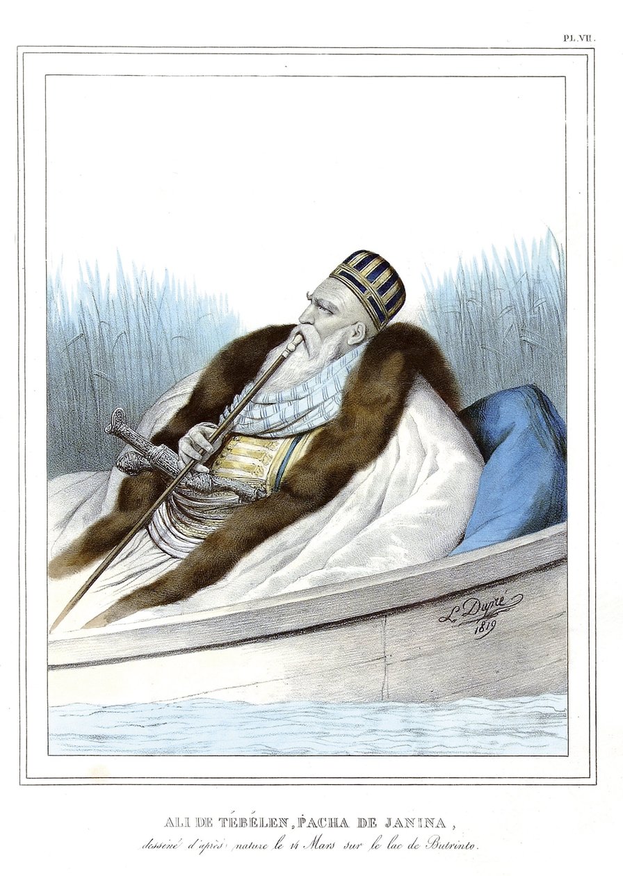 Ali de Tebelen (1741-1822), Janina pasa, a Butrinto-tónál alkotó: Louis Dupré