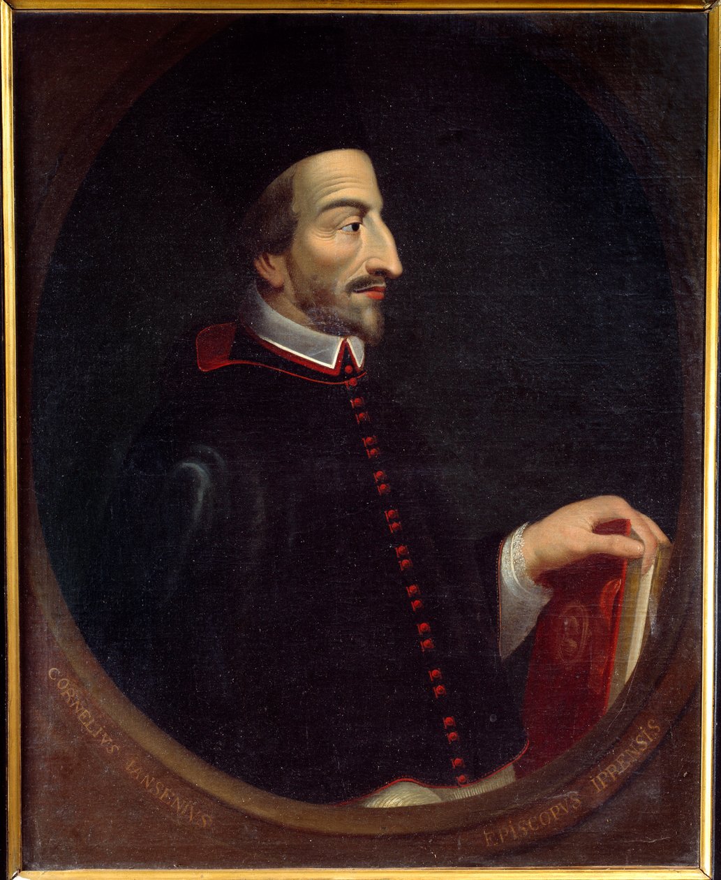 Janzenizmus „” Cornelius Jansen, „” Jansenius” portréja, Eveque d
