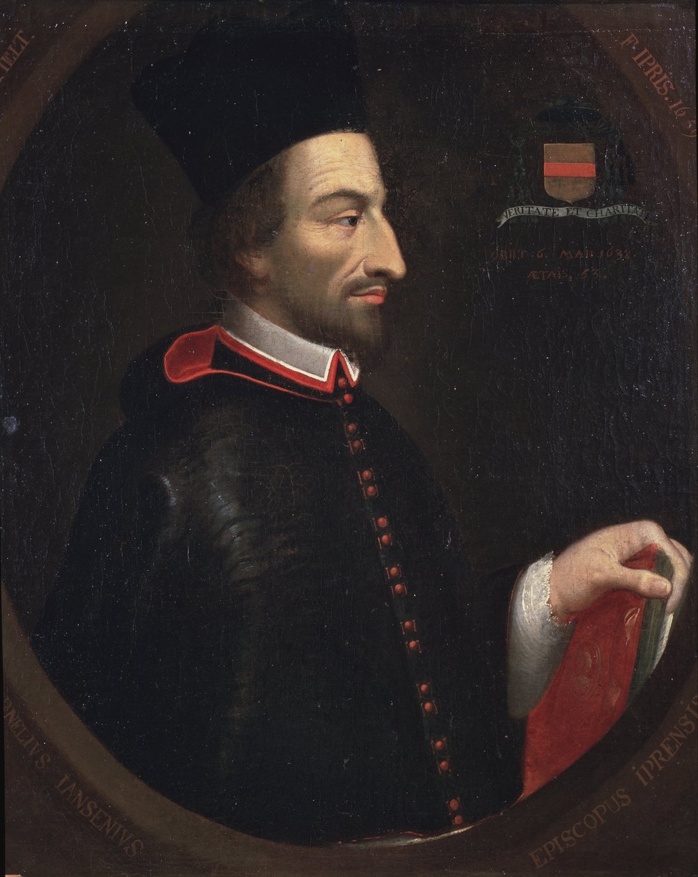 Cornelius Jansen, Janseniusnak, Ypres püspökének portréja (olaj, vászon alkotó: Louis Dutielt