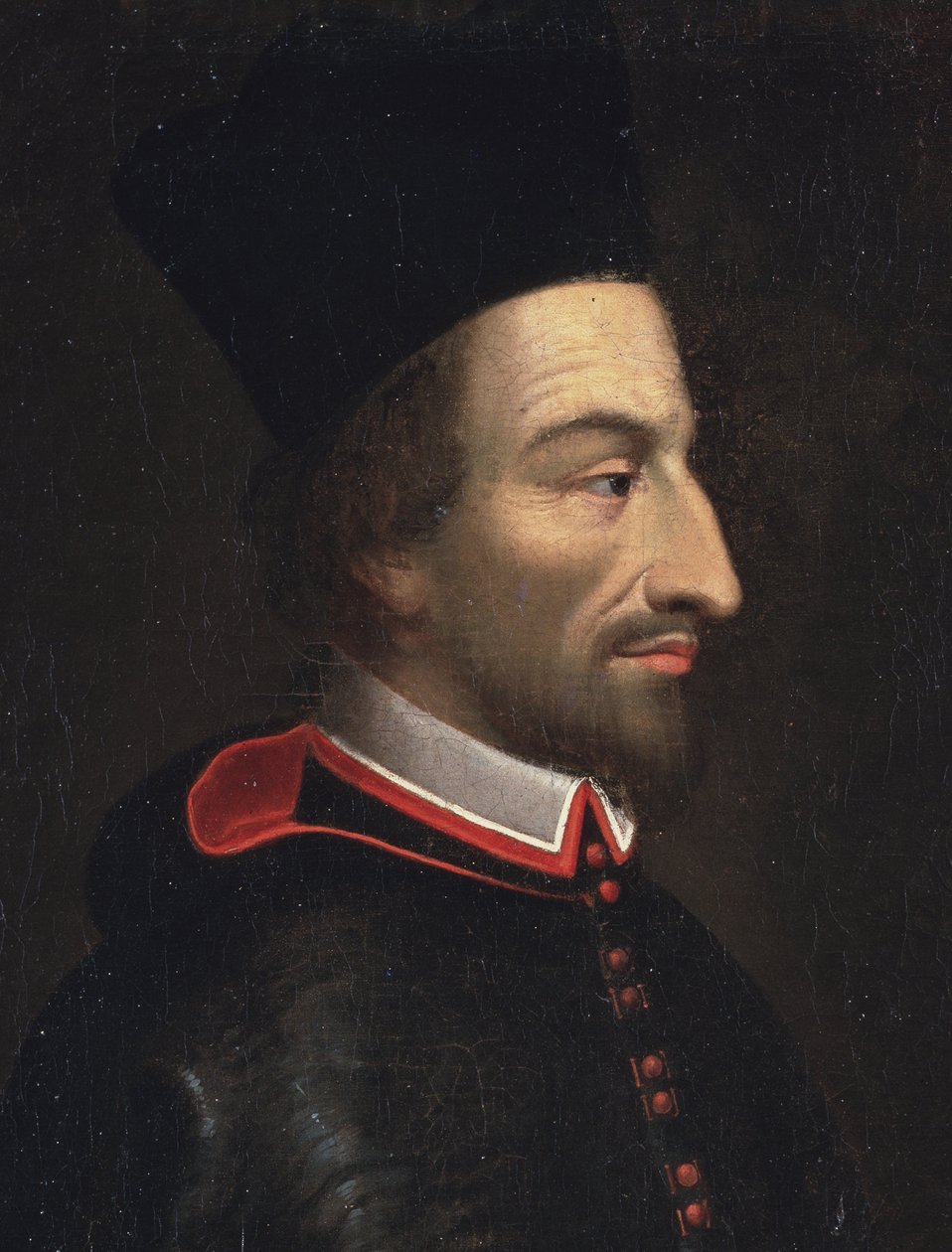 Cornelius Jansen, Janseniusnak, Ypres püspökének portréja, részlet (olaj, vászon alkotó: Louis Dutielt