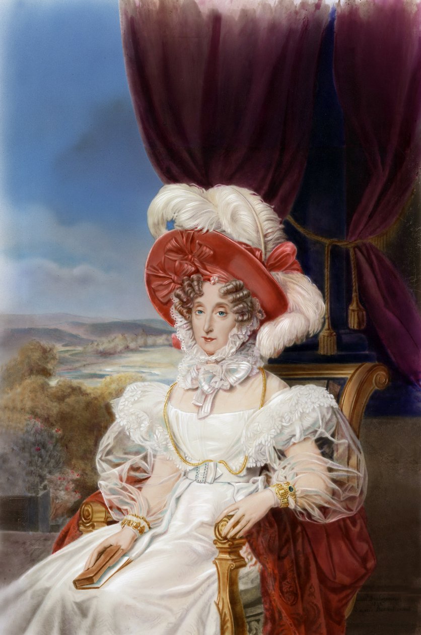 Marie-Amelie királynő portréja, 1839 körül (festmény) alkotó: Louis Edouard Rioult