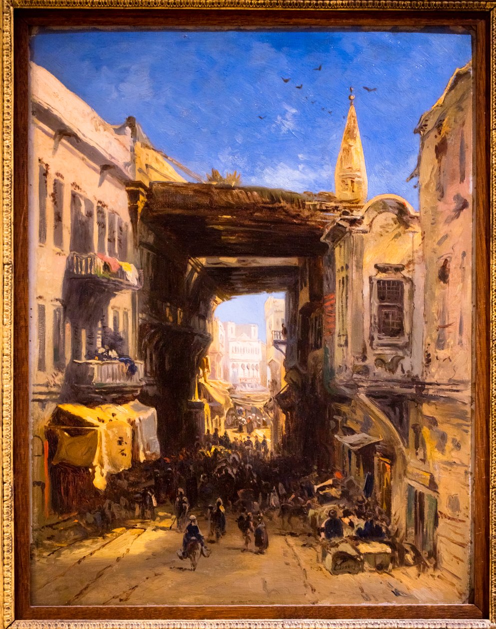 Utca az algíri Kasbahban alkotó: Louis Eugene Gabriel Isabey