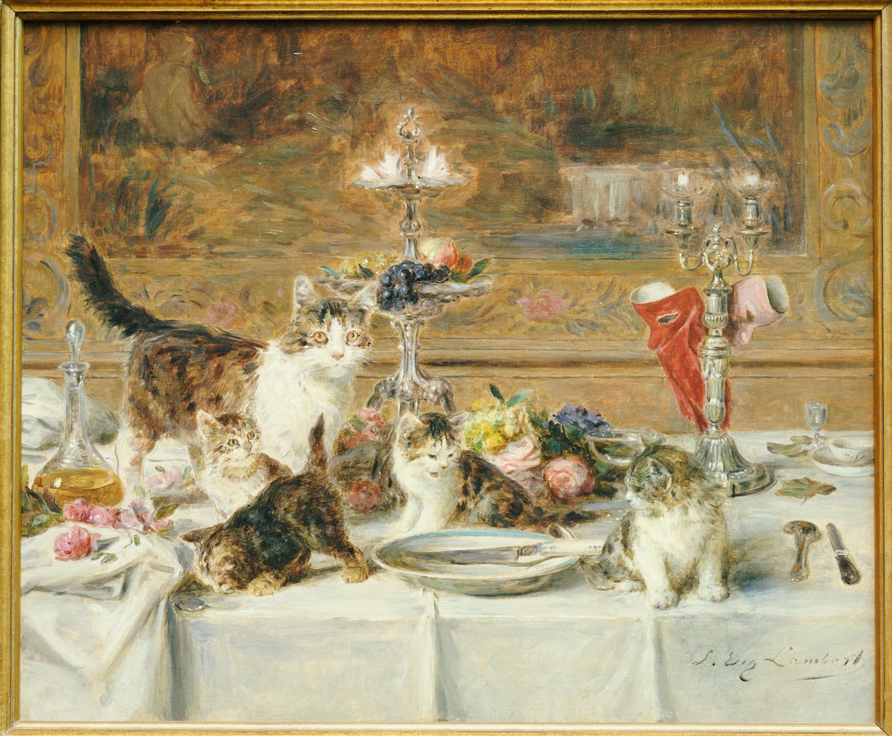Vacsora után Vendégek alkotó: Louis Eugene Lambert