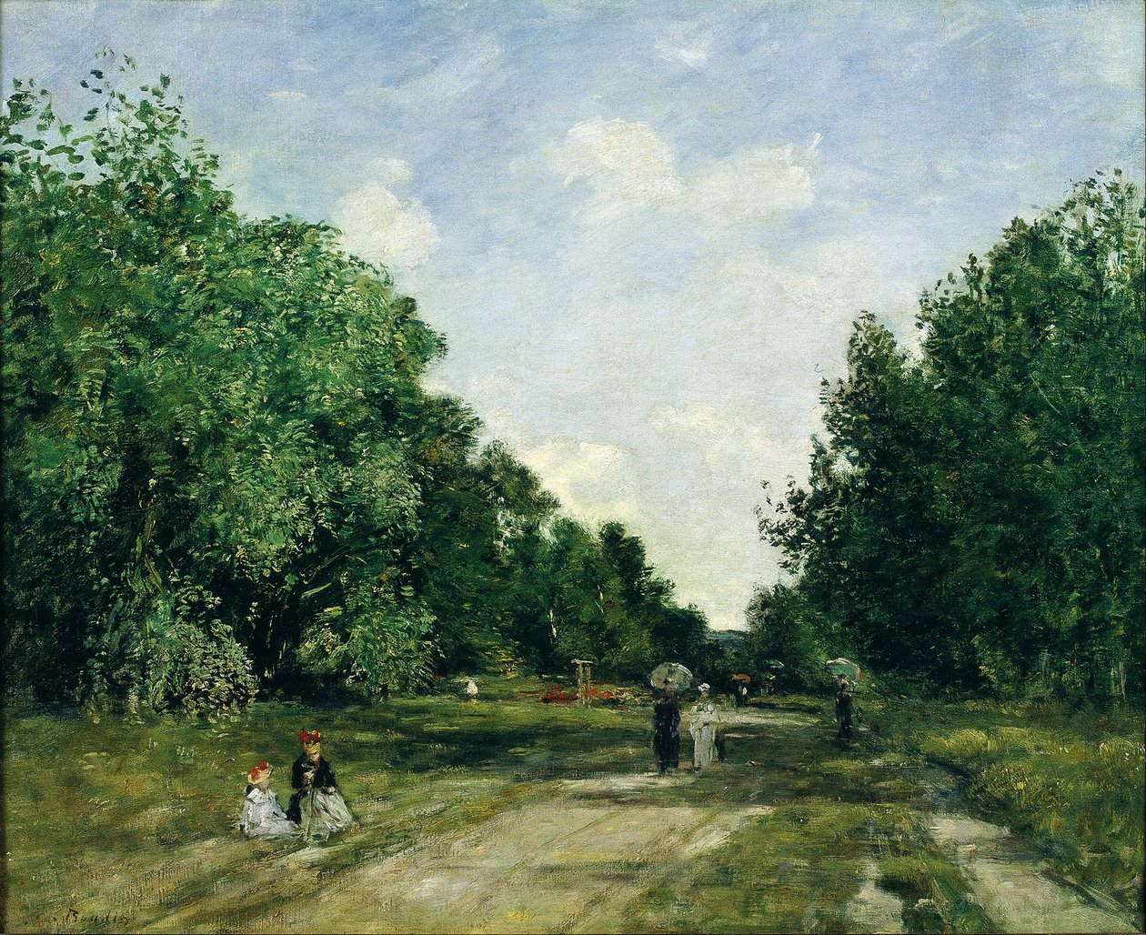 Cordier Park Trouville -ban alkotó: Eugene Louis Boudin