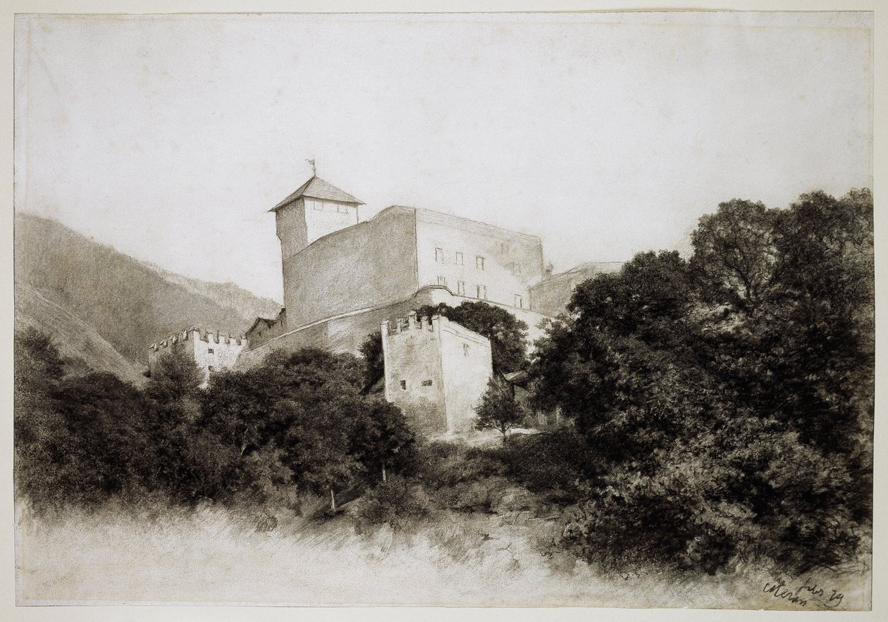 Churburg kastély Schluderns közelében alkotó: Louis Eysen