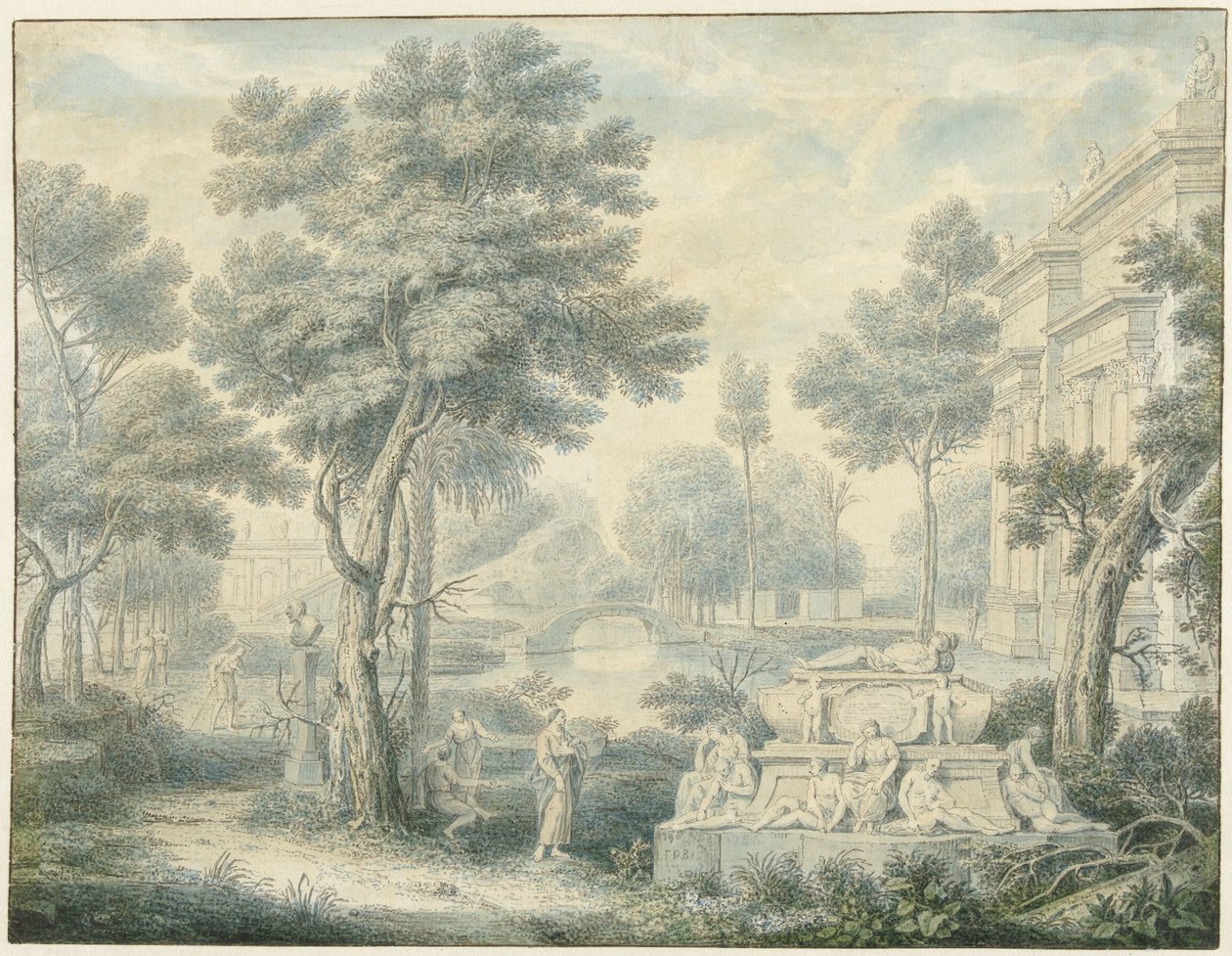 Árkádiai táj sírjával alkotó: Louis Fabritius Dubourg