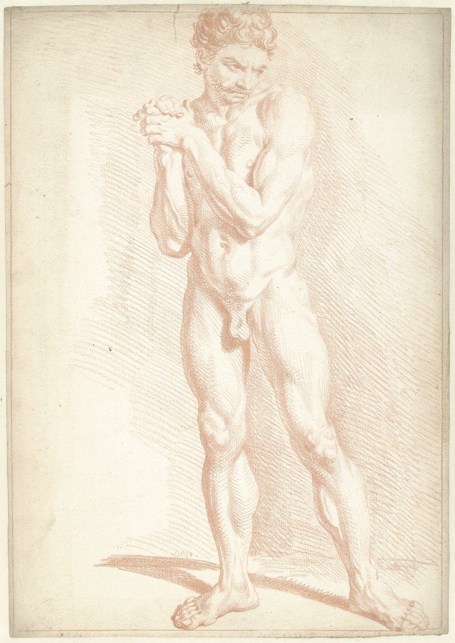 Férfi akt, álló alkotó: Louis Fabritius Dubourg