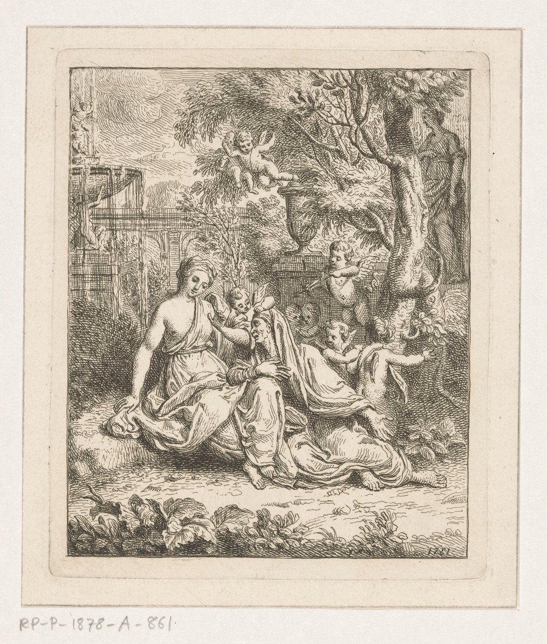 Vertumnus en Pomona alkotó: Louis Fabritius Dubourg