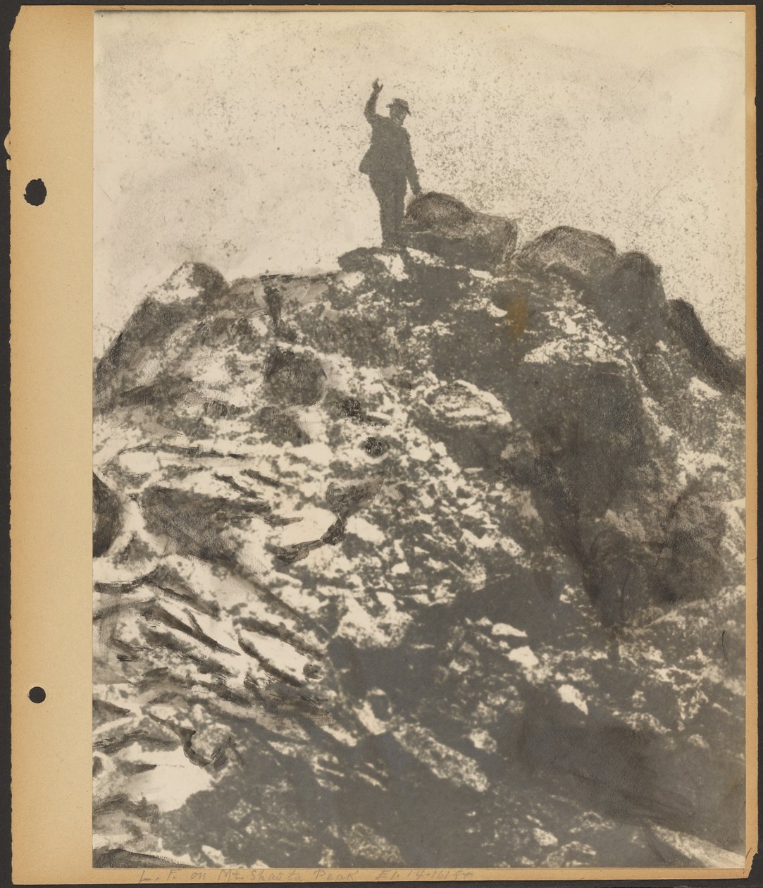 L.F. a Mount Shasta csúcsán [Louis Fleckenstein] alkotó: Louis Fleckenstein