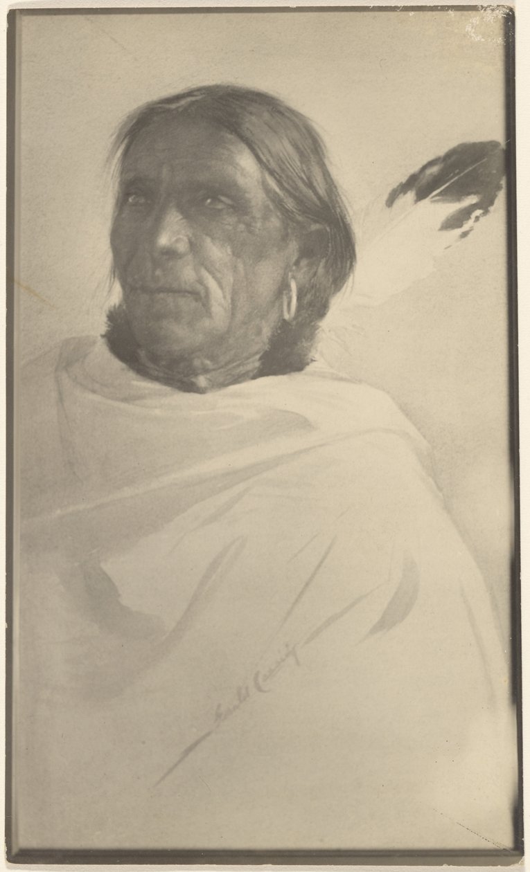 [Fénykép egy indián festményről (aláírva: Gerald Cassidy)] alkotó: Louis Fleckenstein