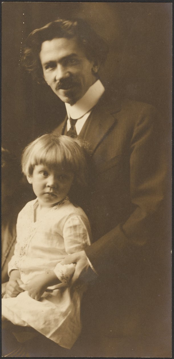 [Egy férfi és gyermeke portréja] alkotó: Louis Fleckenstein