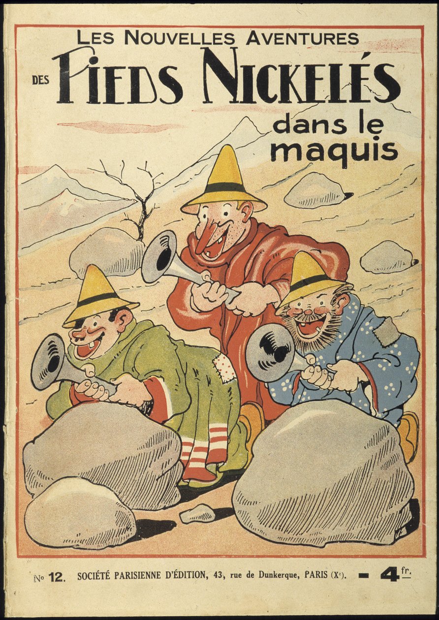 A Nickeles Foot új kalandjai a Maquisban, 12. sz. Írta: Pellos. Rene Pellos valódi nevén Rene Pellarin (1900-1998) hívta Pellost. Jogok fenntartva. alkotó: Louis Forton