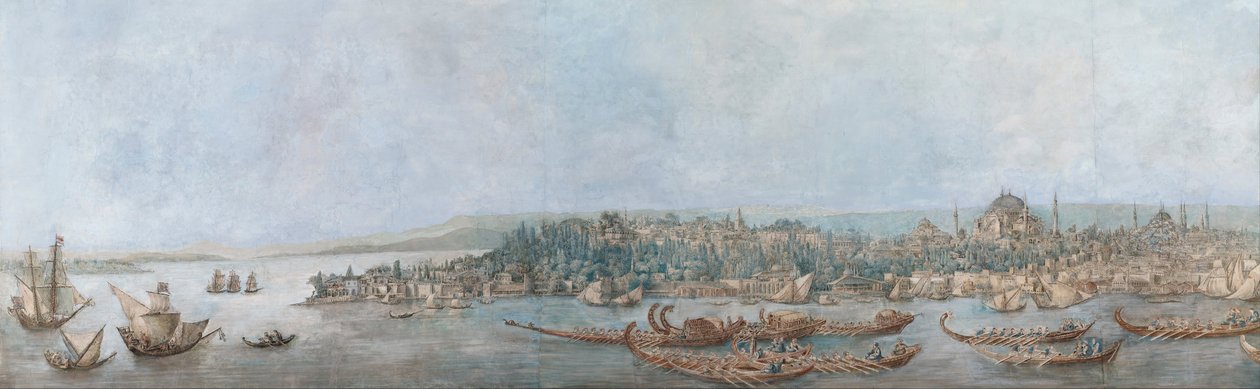 Sarayburnu panorámája, 18. század vége. alkotó: Louis Francois Cassas