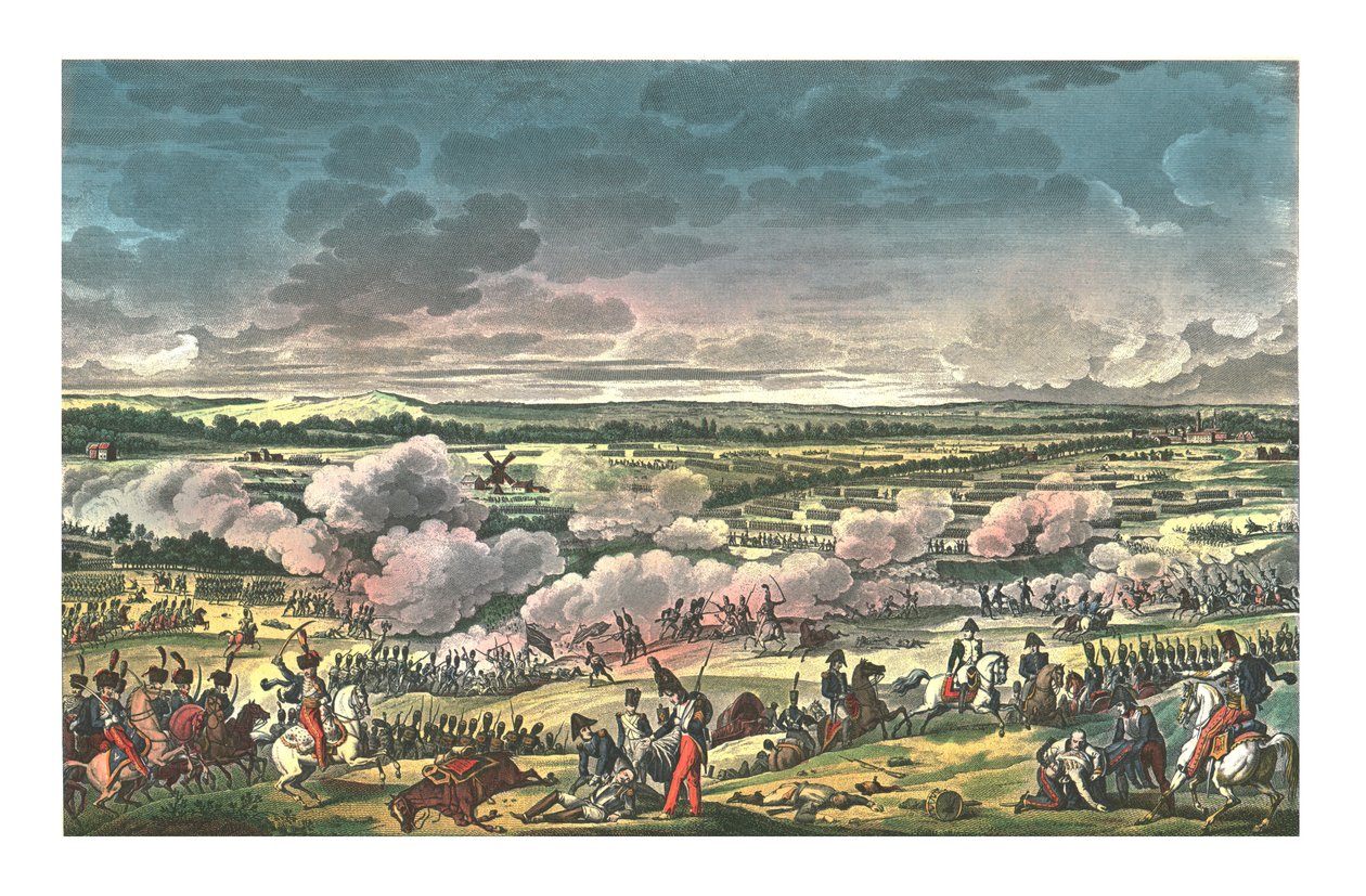 Mont-Saint-Jean-i csata, Waterloo néven ismert, 1815. június 18., 1850. alkotó: Louis Francois Couche