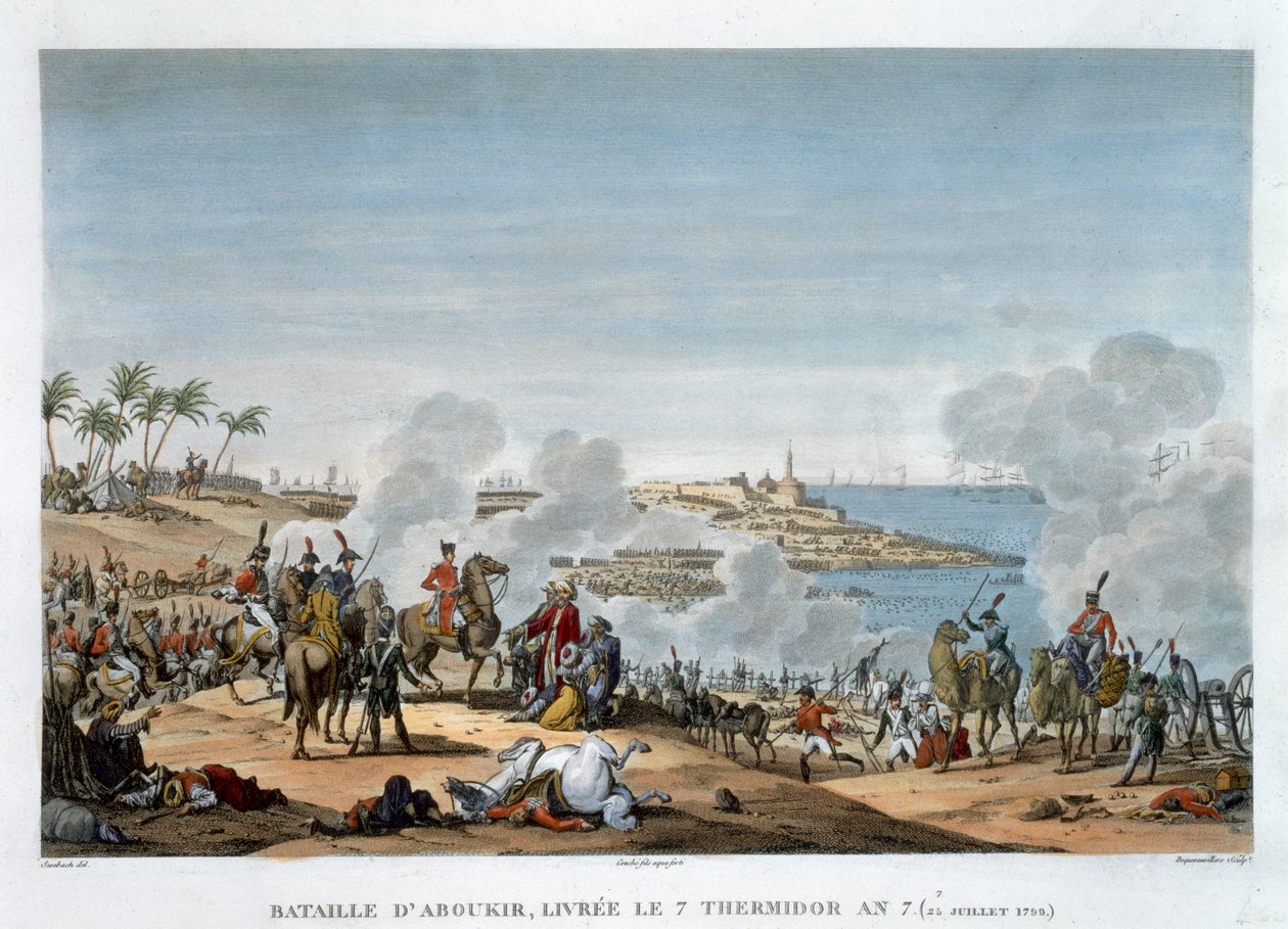 „Thermidor 7. Aboukir csata, 7. évf.”, 1799. július 25. alkotó: Louis Francois Couche