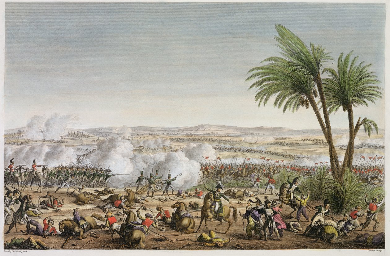 A heliopolisi csata, Ventose 29., 8. év (1800. március 20.) Edme Bovinet (1767-1832) metszete (akvatinta) alkotó: Louis Francois Couche